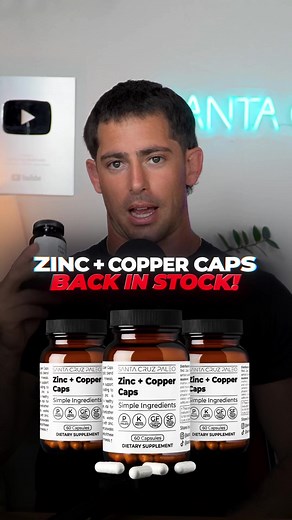 Restocked our Zinc Copper Capsules. I take 1 daily after breakfast. #santacruzmedicinals #health