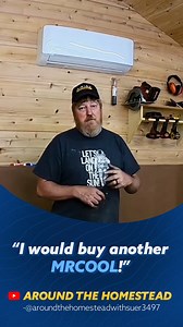 The MRCOOL® DIY® Ductless Mini-Split is a great choice for chilly weather - handling even the freezing temps of a winter in Maine! Our friends at @Around the Homestead With Sue and Ryan love their system! Get your own at https://mrcooldiy.com/. | MRCOOL