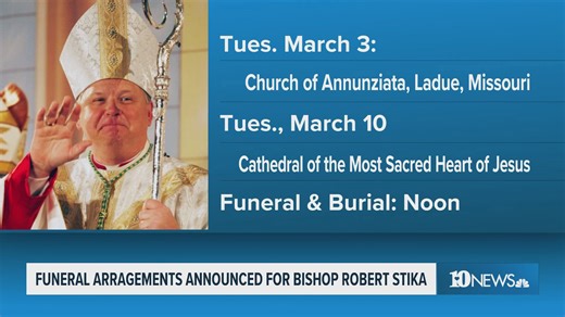 Funeral arrangements announced for Bishop Robert Stika