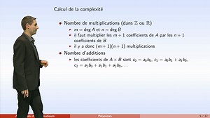 Algorithmes - partie 6 : polynômes, complexité d'un algorithme