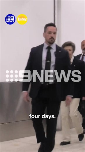 Princess Anne has arrived in Australia this morning for a four-day visit to Queensland, New South Wales, and Victoria. MORE: https://nine.social/12PZ | 9 News Adelaide