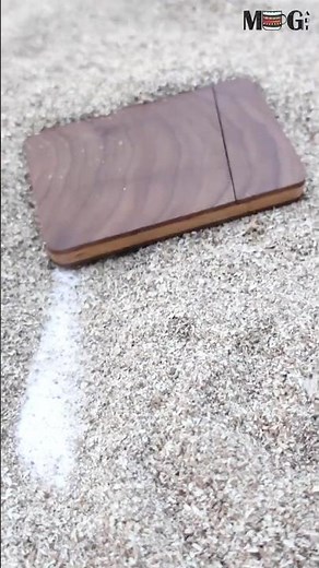 Walnut Wood Luxury Business Card Holder With Crisp Magnetic Lid