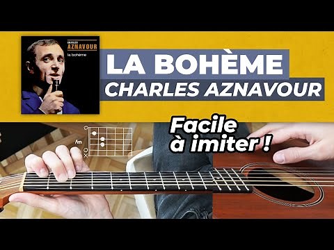 Easy guitar tutorial: La Bohème by Charles Aznavour (free sheet music)