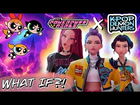 If Rumi, Zoey & Mira Were Powerpuff Girls | Kpop Demon Hunters | Drawing