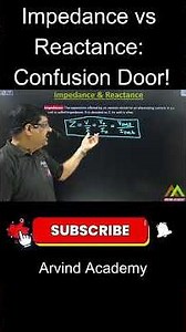 Impedance vs Reactance: 60 sec mein confusion khatam! ⚡🤔 #PhysicsShorts