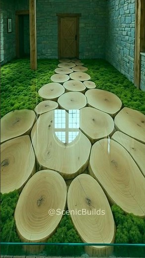 I Built a Forest Floor in My House! Wood + Moss + Crystal-Clear Epoxy Resin Step-by-Step