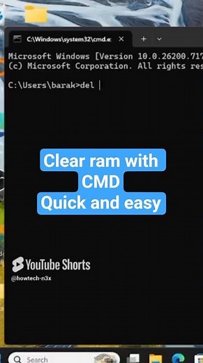 How to Delete Temporary Files Using CMD (Quick & Easy) #windows #cmd #windowstips