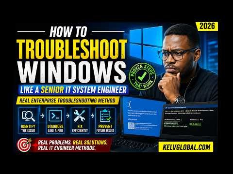 How to Troubleshoot Windows Like a Senior IT system Engineer |Real Enterprise Troubleshooting Method