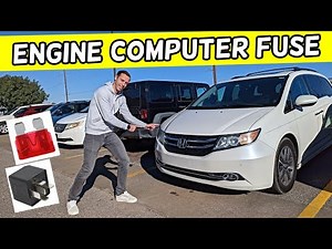 HONDA ODYSSEY ECU FUSE, ECM FUSE, PCM FUSE LOCATION, ENGINE COMPUTER FUSE 2011 -2017