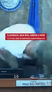 UPDATE: Las Vegas man whose leaping courtroom attack on judge went viral earlier this year has been sentenced to serve between 26 and 65 years behind bars. The assailant pleaded guilty to multiple charges. including attempted murder. | Fox News