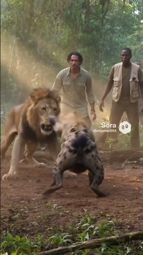 “Lion vs Hyena Fight Caught on Camera | Jungle Reality Footage | Men Shocked!”