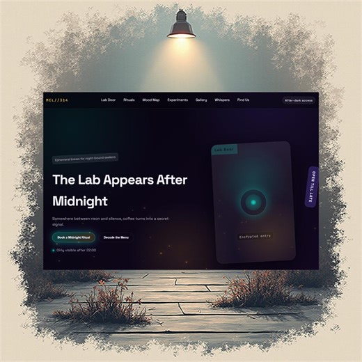 Midnight Lab – Modern Coffee Shop Website HTML Template | Dark Neon Landing Page - Etsy