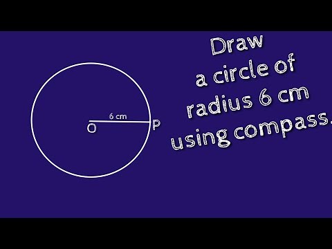 How to draw a circle of radius 6 cm using compass. shsirclasses.