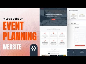 Build an Event Management Website with HTML, CSS & JavaScript (Live Bootcamp)