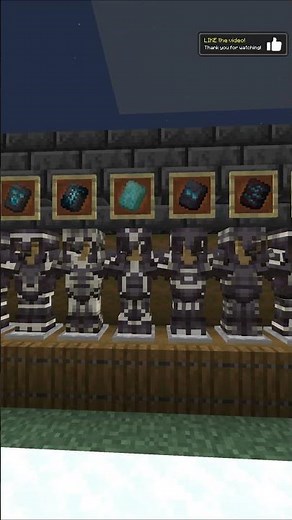All Minecraft Netherite Armor Trims with Quartz – Full Showcase! #minecraft #trims #shorts