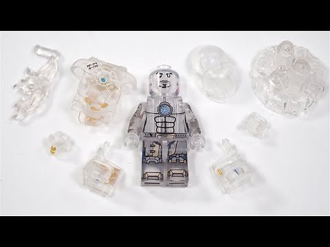 LEGO Iron Man Mark 1 | Tony Stark | Transparent Iron Man Unofficial Lego Minifigure