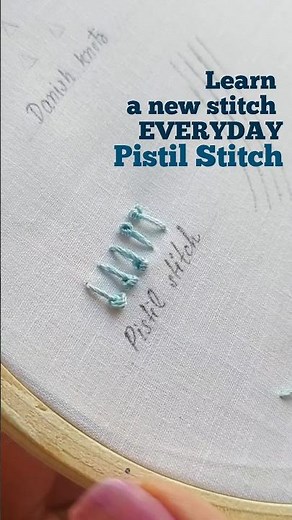 Easy and neat pistil stitch tutorial for absolute beginners