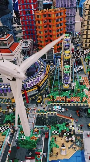 LEGO Wind Energy, is making this city fully automated!! #automation #lego #BrickShow | The Brick Show Shop