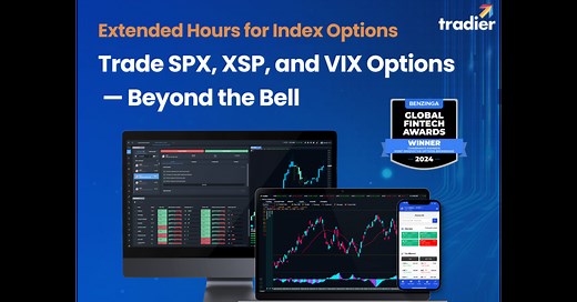 Tradier Unveils Extended Hours Trading for SPX, XSP, and VIX Options and Pro-Level Tools
