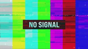 Glitch TV Color Bars No Signal Error Screen