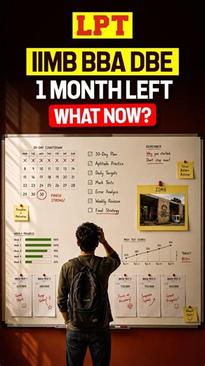 1 Month Left in IIM Bangalore BBA DBE? Watch This! #shorts