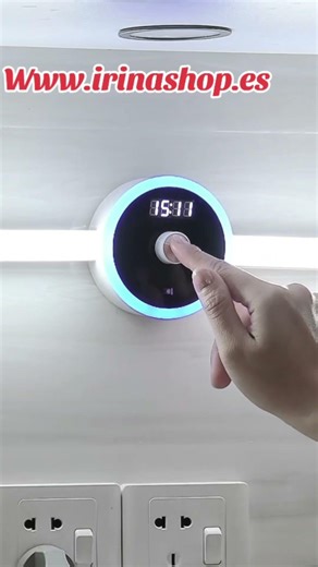 Smart Cabinet Light Clock Timing Sensor Light Removable LED Wardrobe