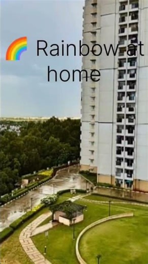 🌈 Beautiful Rainbow at Home | Balcony View