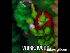 Work Work Orc Warcraft Peon on Make a GIF