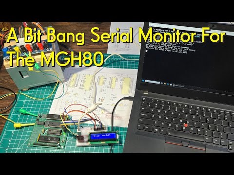 MGH80 Bit Bang Serial Monitor: Arduino of the 80s #z80 #sbc #computer #arduino #retrocomputing