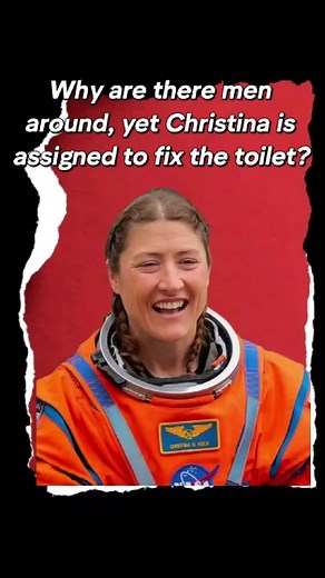 Why was Christina Koch, the only woman on Artemis II, assigned to fix the toilets when there were three men on board?#celebrity#usa#foryou#ChristinaKoch#NASA#ArtemisII#gossip#us#USA#fyp