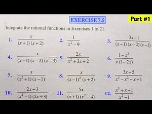 CBSE CLASS 12th Mathematics Exercise 7.5 NCERT SOLUTIONS || CHAPTER 7 INTEGRATION || Ex 7.5 class 12
