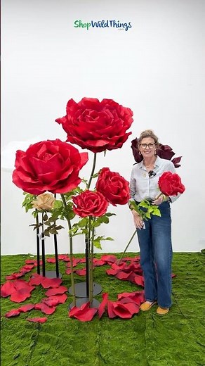 Giant Faux Flowers for Events, Displays & Valentine’s Day