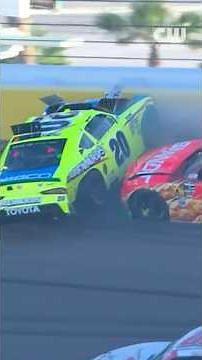 Brandon Jones crashes into Justin Allgaier