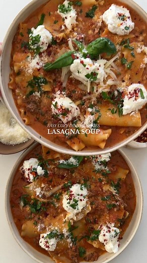 Lasagna Soup - Episode 2 of the 30 Minute Cozy Dinner Series! | Lasagna Soup
