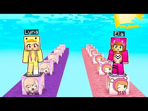 LUCKY BLOCKS DE LYNA VS ELA EN MINECRAFT