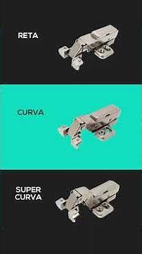 Dobradiça Click com Pistão para Perfil de Alumínio