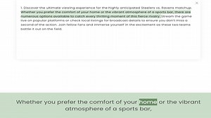 Whether you prefer the comfort of your home or the vibrant atmosphere of a sports bar, there are num