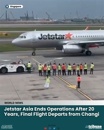 After more than two decades in the skies, Jetstar Asia has officially ceased operations, marking the end of an era for Singapore’s aviation sector. On July 31, Flight 3K685 departed for Kuala Lumpur — the final flight under the Jetstar Asia banner. The moment was deeply emotional, as cabin crew and ground staff gathered at Changi Airport to bid farewell to the airline that had become a second home to many. CEO John Simeone shared that out of 900 job applications submitted by affected employees, 