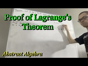 Proof of Lagrange's Theorem in Group Theory (ILIEKMATHPHYSICS)