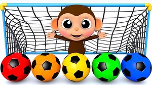 256K views · 4.2K reactions | Learn Colors with Soccer Ball Baby Monkey Finger Song for Kid Children Like and follow our page to watch more funny and interesting video. Thank you! | Learn Colors With Animal | Facebook