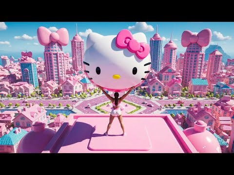 What Happens If a Giant Hello Kitty Sphere Drops? 😱🎀 Oddly Satisfying AI ASMR