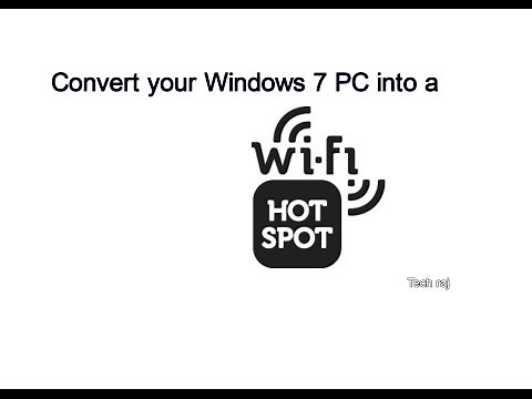 How to make your Windows 7 PC, a Wi-Fi hotspot