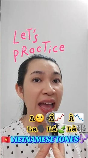 Vietnamese Tones are EASY! 🎶 | Master the first 3 in 20s! 🇻🇳 #Shorts #learnvietnamese #hoctiengviet