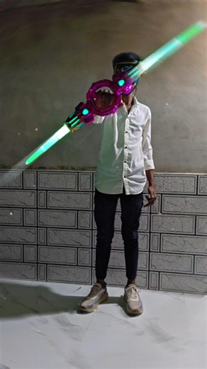 So cool My spinning doubleedged light sword #Playingwith #Ajjuxofficial #Lightsaber #Atoyboys #toys