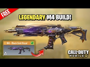 Free Legendary M4 - Black Gold Royal Best Gunsmith/Loadout Class Setup | Season 2 | COD Mobile