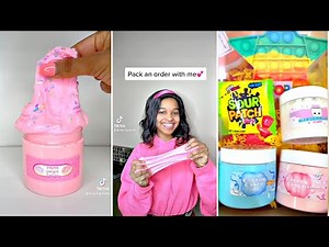 Packing Slime Orders Check ✅ Small Business 🛍️ TikTok Compilation 💖