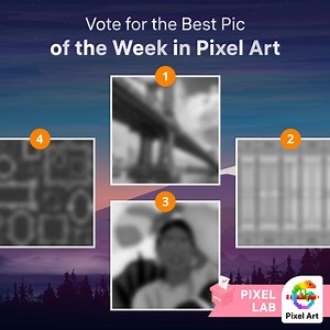 34K views · 473 reactions | New month, new week, a new selection of top images ️  Which one do you like best? 樂 Vote now to get it redesigned tomorrow ⬇️⬇️ #PixelLab | Pixel Art - Color by Number | Facebook