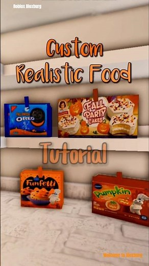 Custom Bloxburg REALISTIC HALLOWEEN FOOD Hack Tutorial!