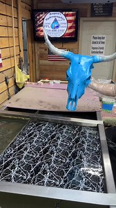 1.5M views · 17K reactions | Hydro dipping cow in blue camo #localbusiness #supportlocalartists #cow #cowboys #ranchlife | Angert's Hydrographics | Facebook