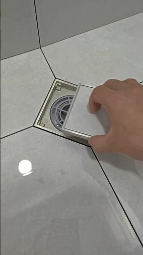 Elegant Underfloor Drain Setup | DIY Home Improvement Tip